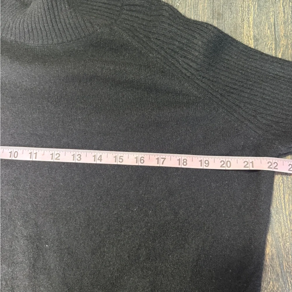 27 Miles 100% Cashmere Black Lounge Sweater Women’s Soft Knit Pullover